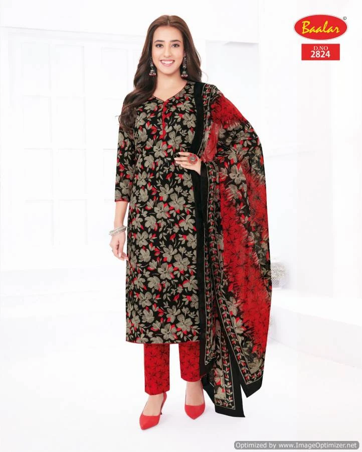 Baalar Zaara Vol 28 Cotton Wholesale Readymade Salwar Suit Catalog — Wholesale Salwar Suits, MPA wholesale from Surat — view 4
